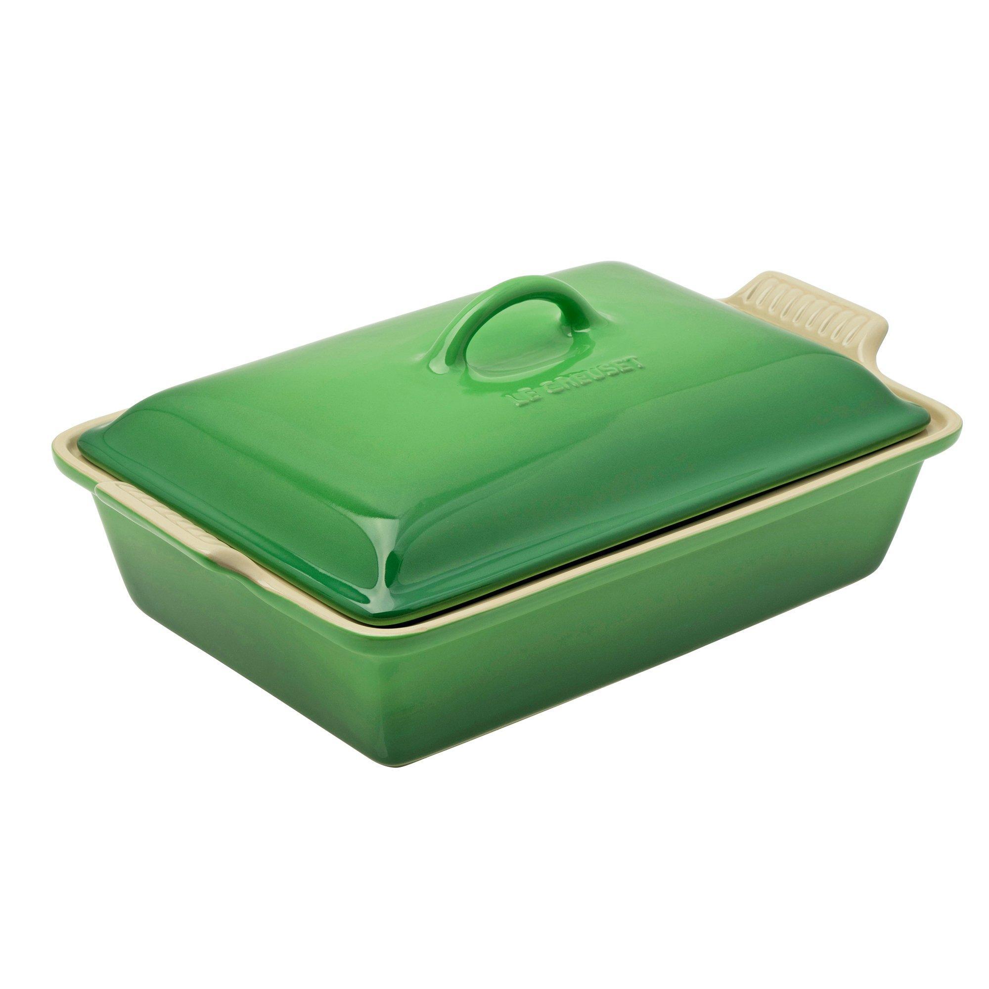 Le Creuset Le Creuset Ovenschaal Rechthoekig Met Deksel Cm Groen