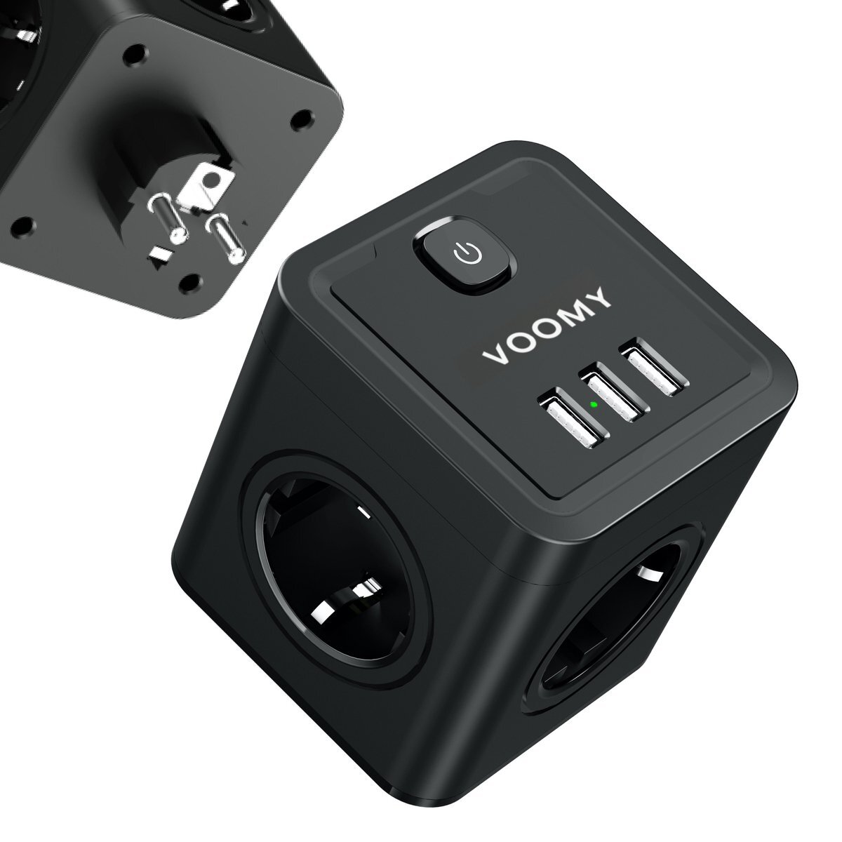 Voomy Cube Verdeelstekker Voudig Stopcontact Splitter Usb