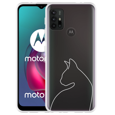 Just In Case Motorola Moto G10 Hoesje Kattencontour II Kattencontour II