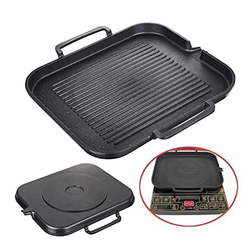 ELWAA CYTMALL Keuken Non Stick Cooking Grill Pan Gietijzer Omkeerbare