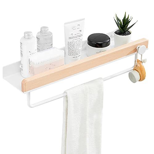 NESHO Douche Caddy Met Haken Doucherek Muur Douche Mand Organizer Geen