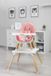 Caratero Tuva Chaise haute en bois pour enfant - 2 en 1 - Rose