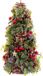 BigBuy Christmas Kerstversiering Rood Multicolour Plastic Foam Ananas Kerstboom 18 x 18 x 30 cm
