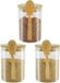Unyqoos® Pots en verre avec couvercles et cuillère 600 ml