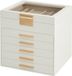 SONGMICS Sieradendoos - Wit-goudkleurig - MDF