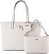 GUESS shopper schoudertas met laptopvak Power Play II Large Tech Tote Bone Logo crème