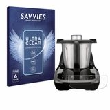 Savvies Screenprotector voor SilverCrest Monsieur Cuisine compact - Folie Beschermfolie transparant 6 Stuks