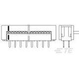 TE Connectivity 1-216791-4 Connecteur femelle, montage encastré (standard) Contenu : 1 pièce(s) Boîte