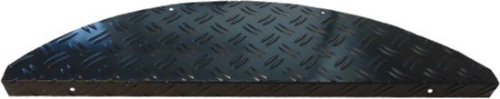 IVOL Trapmat aluminium Zwart 15 Stuks 17.5x60 cm haak 2,6 cm