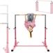 ECD Germany GmbH Barre de gymnastique pliable, bleu, barre de gymnastique pour enfants, barre réglable en hauteur 95,5-150 cm Hauki