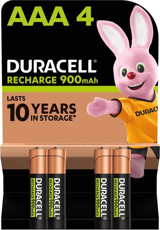 Duracell Recharge Turbo AAA oplaadbare batterijen - 4-pack