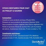 Vetocanis DentActiv - 10 Sticks - Zalm Mondhygiëne voor Katten