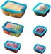 Benza Ibenzoa® 6-delige set ruimtebesparende vershoudcontainers