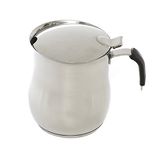 Koffiekan van roestvrij staal met deksel