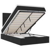 VidaXL Ottomaanse bed met matras en LED Zwart 120 x 190 cm Stof