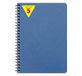 Clairefontaine 785664Cpack Age Bag Pak met 5 Notitieboekjes met Opbergvakken Blauw - A5 14,8x21 cm - 120 Uitscheurbare Pagina's Gelijnd + 3 Tabs met Opbergvak - Omslag Karton met Lederkorrel