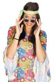 FIESTAS GUIRCA Hippie blauwe bril