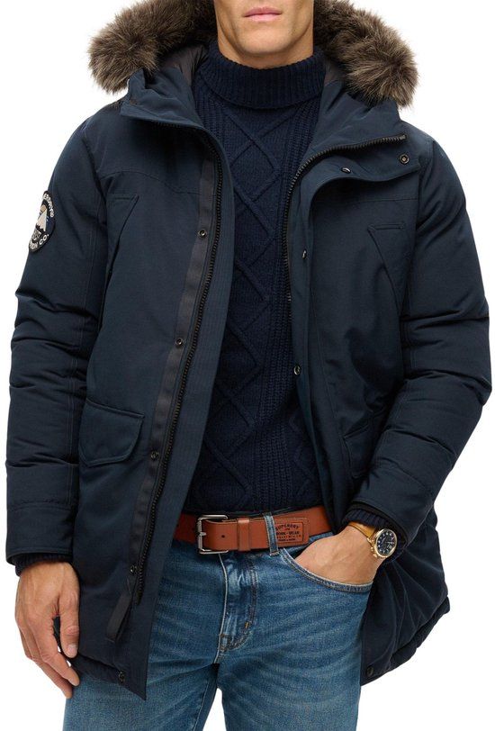 Superdry City Padded Parka Winterjas Heren - Maat XXL