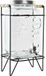 Item International Item Drankdispenser - 8 liter - glas - metalen houder - voor warme en koude dranken - 23x26x42 cm