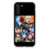 Beschermhoes Cokitec Samsung Galaxy S21 Plus Manga My Hero Academia Zwart Beschermhoes