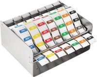 Vogue Kleurcode RVS Stickerdispenser + Stickers