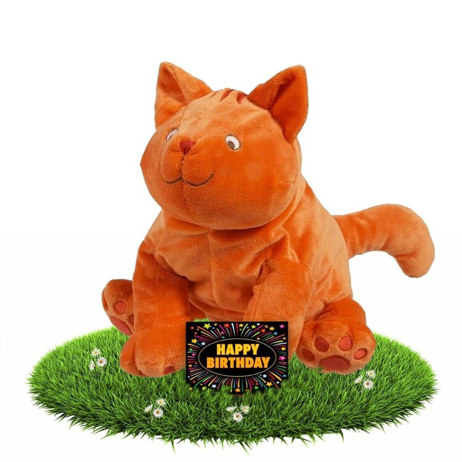 Happy Horse Dikkie Dik Verjaardag Knuffel 43 cm - Oranje