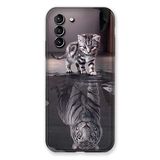 Beschermhoes Samsung Galaxy S21 Plus Kattenmotief Beschermhoes