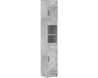 vidaXL Badkamerkast met Open Plank UTRECHT Betongrijs 30 x 31 x 187 cm