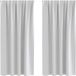 vidaXL Blackout Gordijnen met Ringen 2 st Lichtgrijs 175 x 140 cm