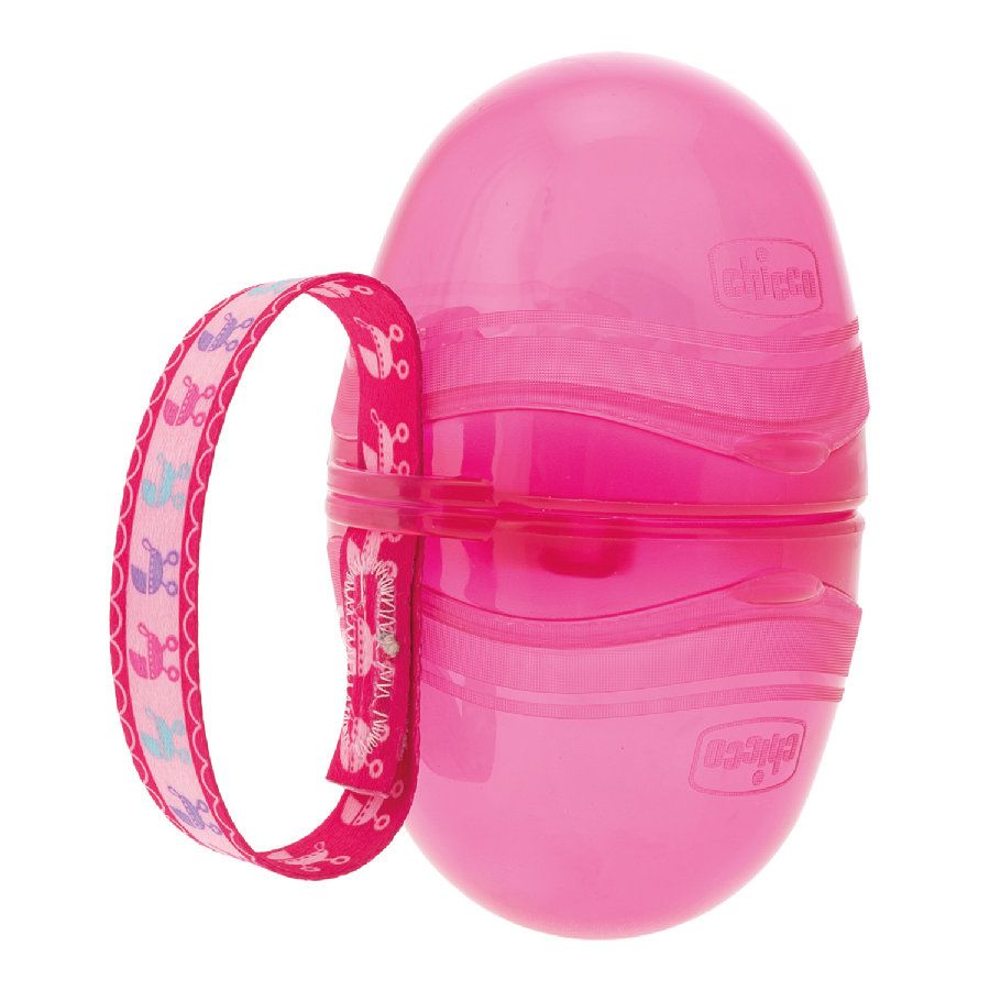 Chicco Dubbele Fopspeenbox pink - 8058664033072