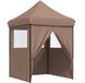 vidaXL Tente de réception 200 x 200 x 306 cm Marron Tissu Oxford