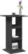 vidaXL Table de bar avec rangement 60x60x102 cm bois traité noir