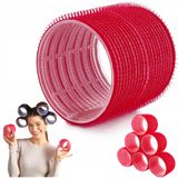 Poniks Haarklemmen Grote Dikke Zelfklevende 70mm - 6 Stuks - Rood
