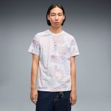PUMA Essentials+ T-shirt met print voor dames M, White Glow Heather