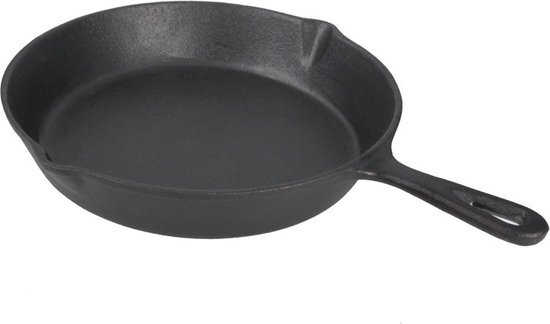 Easy Line CasaLupo Koekenpan Cast Iron Gietijzer - ø 25 cm - Zonder anti-aanbaklaag