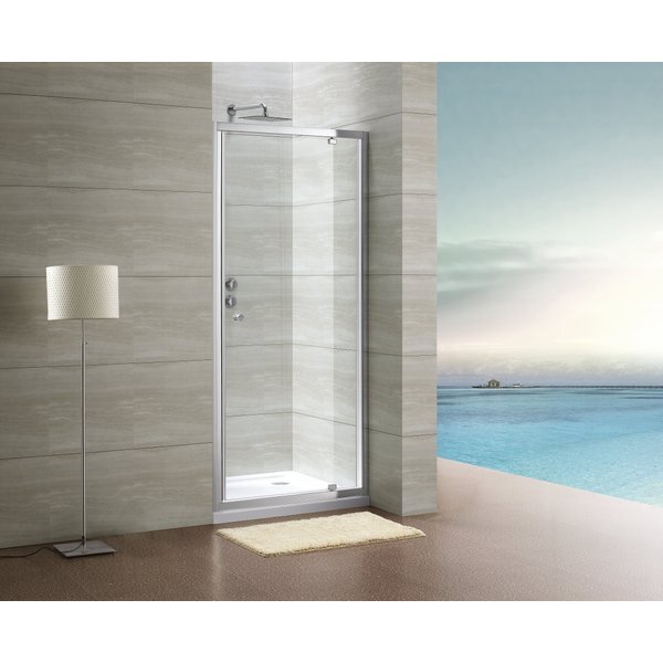 Royal Plaza Free basic pivot draaideur 100x190cm chroom/ helder glas