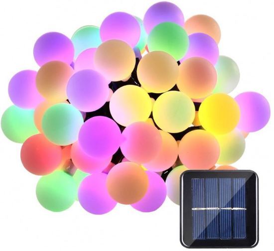 JPro 50 Solar LED 7M Partyverlichting op ZONNE-ENERGIE - WATERDICHT en WEERBESTENDIG - +8 standen