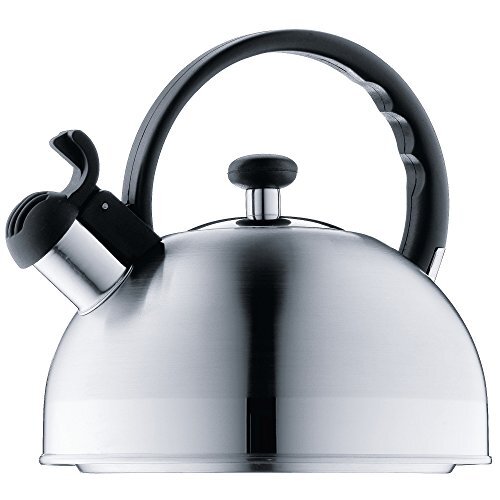 WMF Orbit fluitketel 1,5 l, fluitketel met fluit, theeketel, waterketel, Cromargan roestvrij staal, indutkion, fluitketel