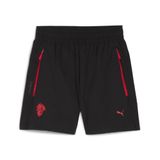 PUMA AC Milan PUMATECH relaxte geweven short, Zwart/Rood, Maat 9-10Y