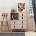 Merkloos Asir Dressoir - Eik Wit - 70 x 88,6 x 40 cm
