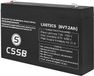 Batterie Gel 6V 7,2Ah Gelakku Batterie de remplacement CSSB sans entretien