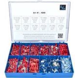 Vogt Verbindungstechnik 4040 Assortiment kabelschoenen 0.50 mm² - 2.50 mm² Rood, Blauw 575 stuk(s)