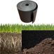 Sans marque Bordure de parterre flexible en plastique - Bordure de pelouse - Bande de pelouse - Longueur 6 m - Hauteur 15 cm - Noir