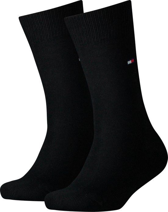 Tommy Hilfiger BASIC 2P Kinderen Sokken Maat 31-34 Zwart