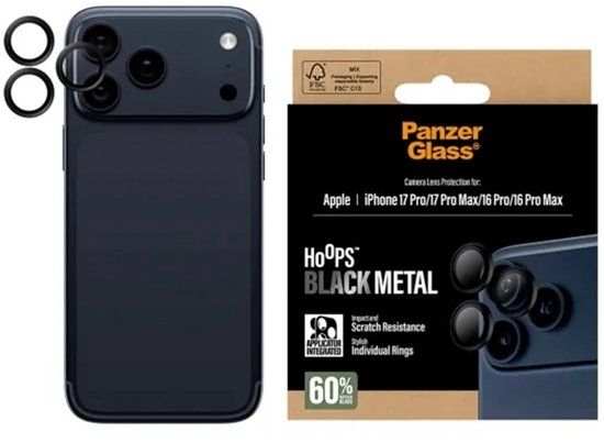 PanzerGlass Hoops Camera Lens Protector - Case Friendly - Apple iPhone 17 Pro