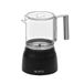 Incapto Automatische melkopschuimer, zwart, inhoud 100-150 ml, cappuccinator, melk- en groentedranken, koud en warm