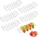 Bol W-vormige taco-houder van 304 roestvrij staal voor taco's - set van 6 stuks