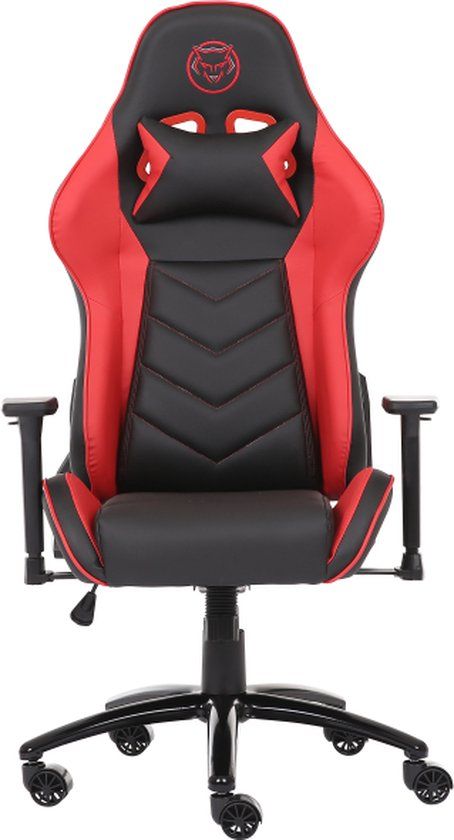 Qware Gaming Chair Alpha - Red Edition - Gaming Chair - Raceseat - Adjustable Height - 130kg