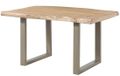 MASSIVMOEBEL24 Chaise de salle à manger FREEFORM beige bois massif