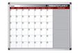 Bi-Office Earth - Milieuvriendelijk planningbord, 90 x 60 cm, magnetische maandplanner met aluminium frame, droog afwasbaar, maandkalender